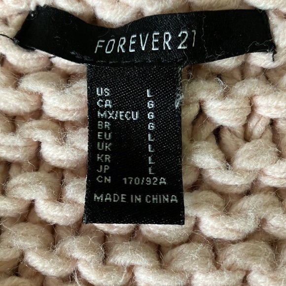 FOREVER 21 PINK CARDIGAN SWEATER - Picture 4 of 8